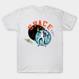 Space - Astronaut - Rocket collage T-Shirt